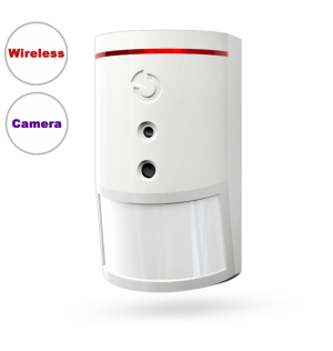JA-160PC Wireless PIR motion detector combined with a camera