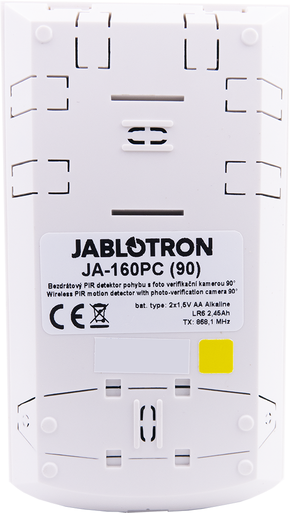 JA-160PC (90) Wireless PIR motion detector with 90° photo-verification camera